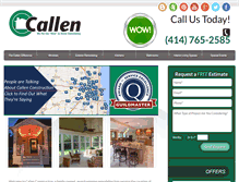 Tablet Screenshot of callenconstruction.com